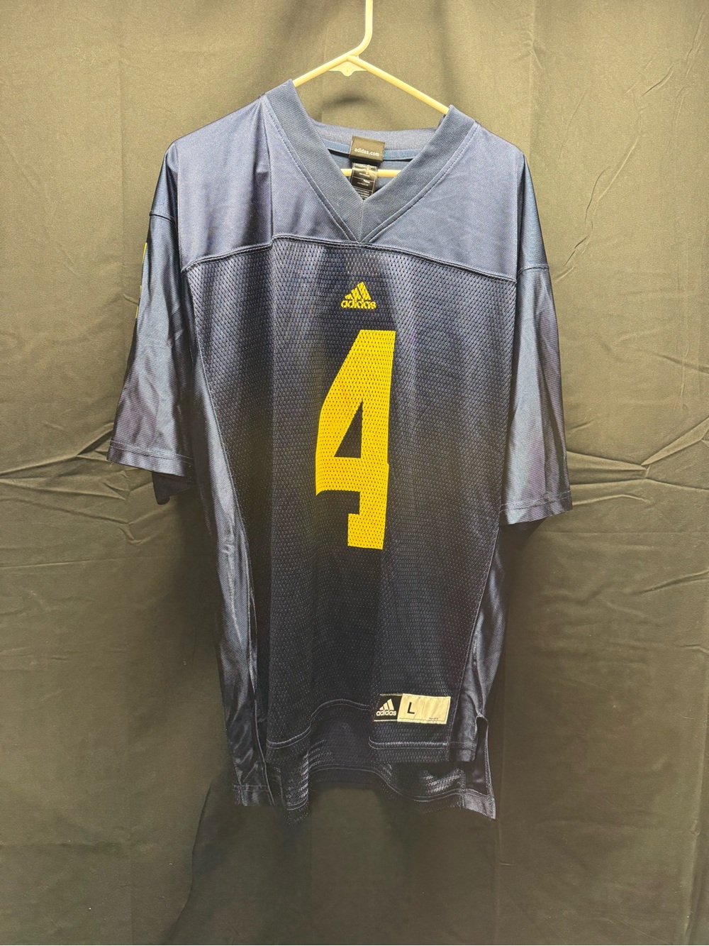 NWT Adidas Men’s Michigan Football Jersey Sz Lg (4ah)